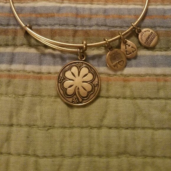 Alex and Ani Jewelry - St Patrick's Day Four Leaf Clover Bracelet